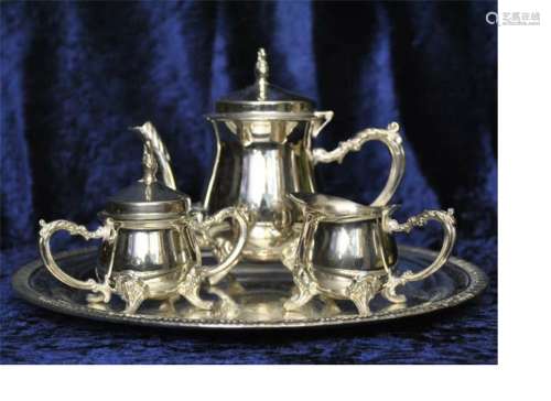 A Set of European Silver Tea or Coffee Set