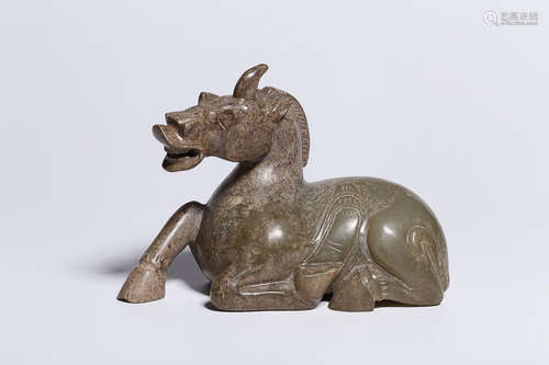 HETIAN JADE HORSE ORNAMENT