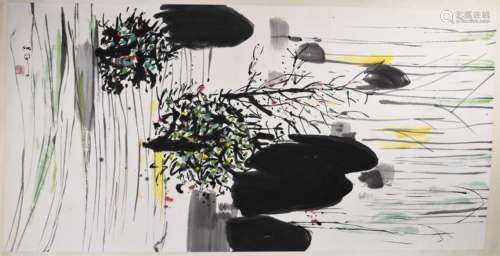 A Chinese Painting, Wu Guanzhong Mark