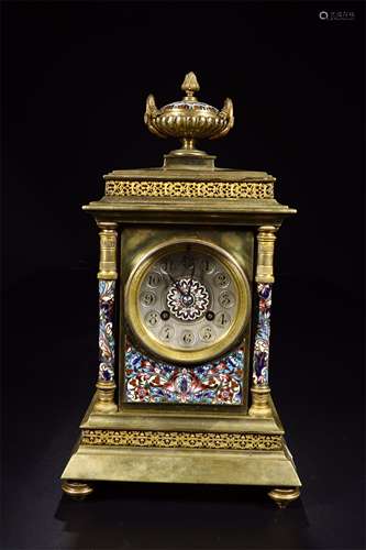 A Chinese Gilt Bronze Clock