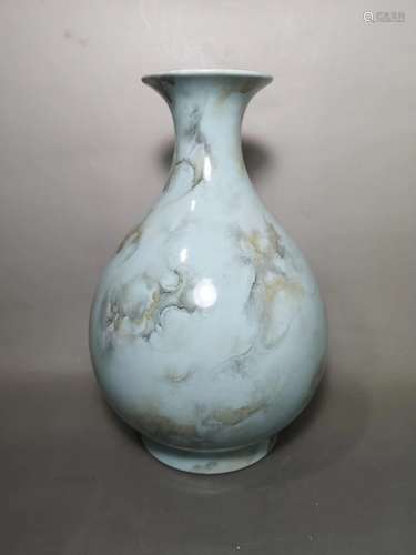 A Chinese Stone-Pattern Glazed Porcelain Vase