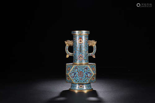 QIANLONG MARK COISONNE VASE