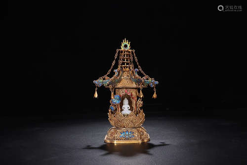 GILT SILVER PAGODA