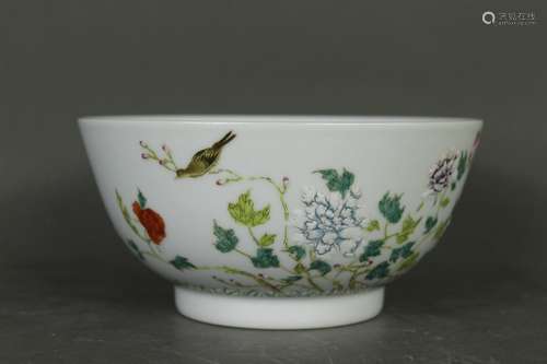 A Chinese Famille-Rose Porcelain Bowl