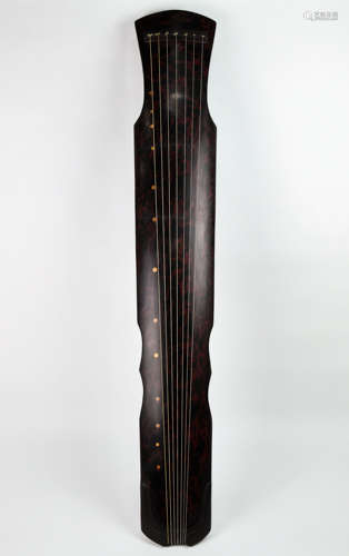 A Chinese Carved Lacquer Guqin