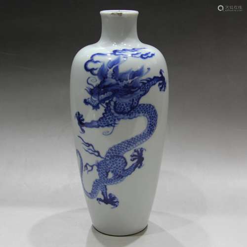 A Chinese Blue and White Porcelain Vase