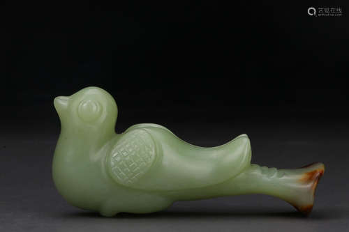 HETIAN JADE BIRD ORNAMENT