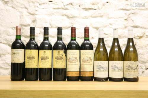 9 BOTTLES MIXED LOT MATURE CLARET, RIOJA AND POUILLY