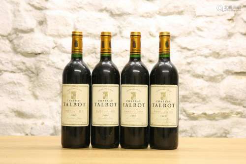 4 BOTTLES CHATEAU TALBOT GRAND CRU CLASSE ST JULIEN