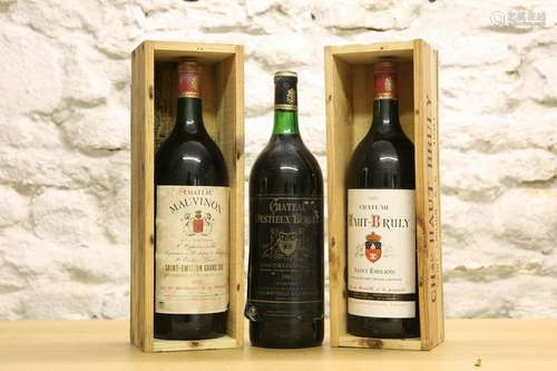 3 MAGNUM BOTTLES ST EMILION AND ST EMILION GRAND