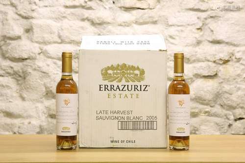 12 HALF BOTTLES ERRAZURIZ LATE HARVEST SAUVIGNON BLANC