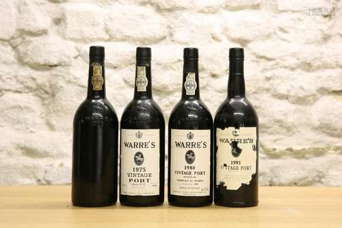 4 BOTTLES COLLECTION WARRE'S VINTAGE PORT,Â comprising: