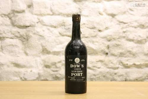 1 BOTTLE DOW'S VINTAGE PORT 1963 (M/S).