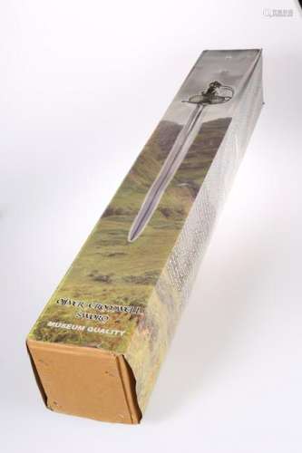 A JOHN BARNETT REPLICA OLIVER CROMWELL SWORD, boxed.