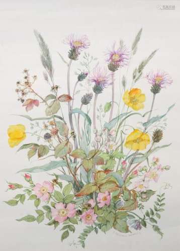 PATIENCE ARNOLD (1901-1992), STUDY OF FLOWERS, signed