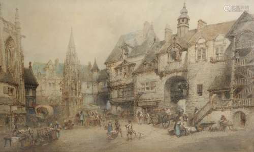 PAUL MARNY (1829-1914), CONTINENTAL MARKET SQUARE,