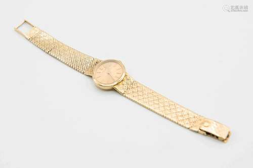 A LADY'S PATEK PHILIPPE BRACELET WATCH. Oval champagne