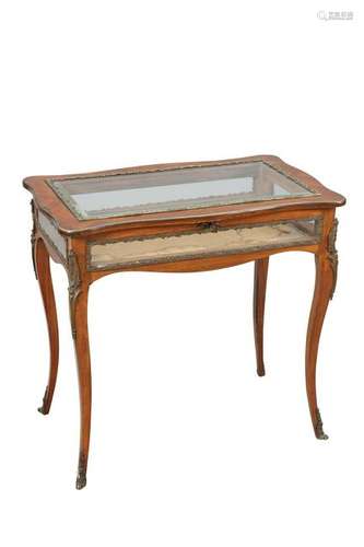 A LOUIS XV STYLE ROSEWOOD AND GILT-METAL MOUNTED