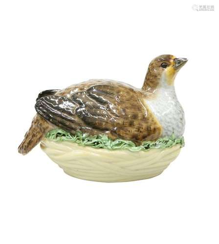 A MEISSEN MODEL OF A PARTRIDGE, 19TH CENTURY, modelled