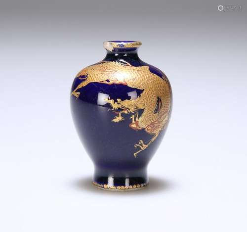 A JAPANESE MEIJI PERIOD SATSUMA MINIATURE VASE BY