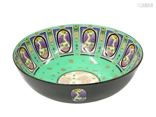 A ROYAL DOULTON BOWL, c.1920, circular, the interior