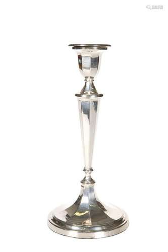 A GEORGE VI SILVER CANDLESTICK, SHEFFIELD 1938, with