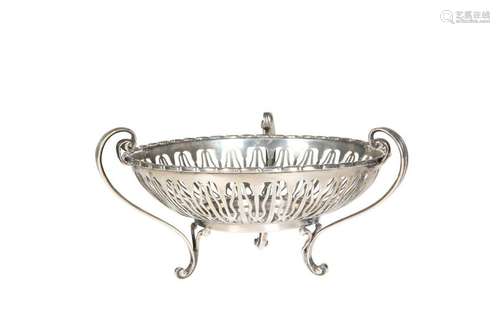 A GEORGE V SILVER BON-BON DISH, ALEXANDER CLARK,