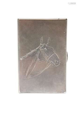 A GEORGE VI FINELY ENGRAVED SILVER CIGARETTE CASE,