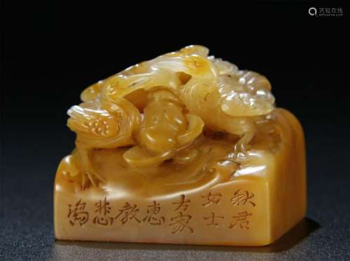 A NICE TIANHUANG STONE CARVED SEAL