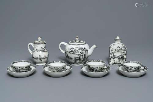 An 11-piece Chinese 'European subject' tea service,