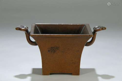 19/20THC BRONZE CENSER W/LINZI HANDLES