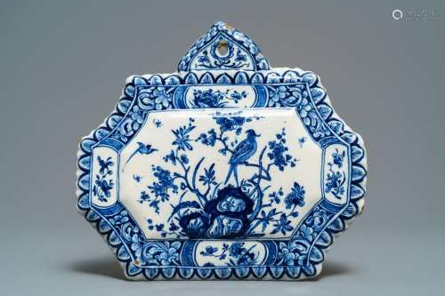 A dated Dutch Delft blue and white plaque, 1725