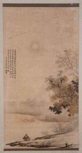 CHINESE SCROLL PAINTING OF LANDSCAPE