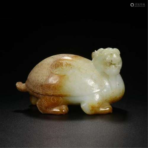 CHINESE NRPHRITE JADE BEAST TABLE ITEM