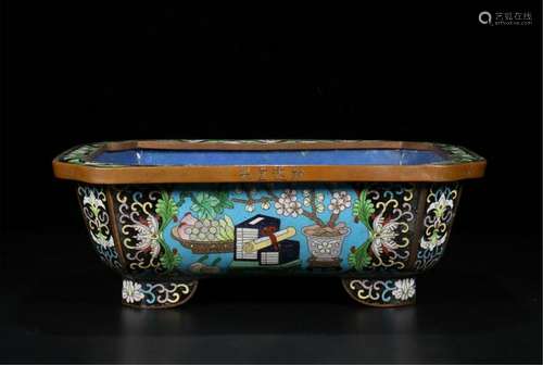 CHINESE CLOISONNE FLOWER PLANTER