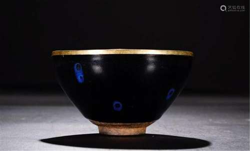 CHINESE PORCELAIN BLACK GLAZE TEA BOWL