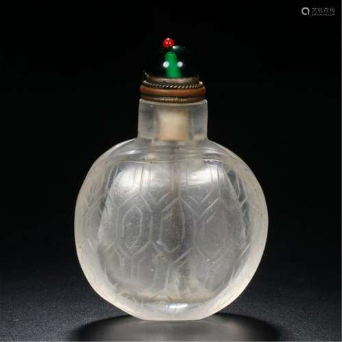 CHINESE PEKING GLASS SNUFF BOTTLE