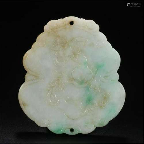 CHINESE JADEITE GOURD PLAQUE