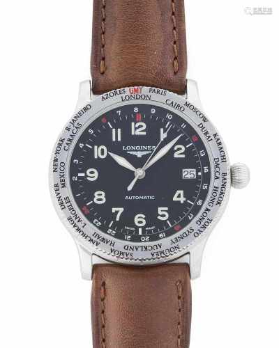 Longines World Time Avigation Limited EditionRunde, automatische Armbanduhr 1998 in