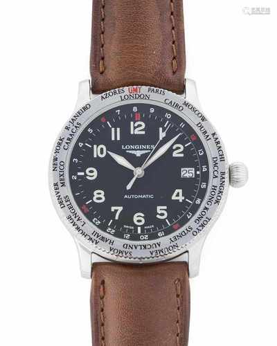 Longines World Time Avigation Limited EditionRunde, automatische Armbanduhr 1998 in