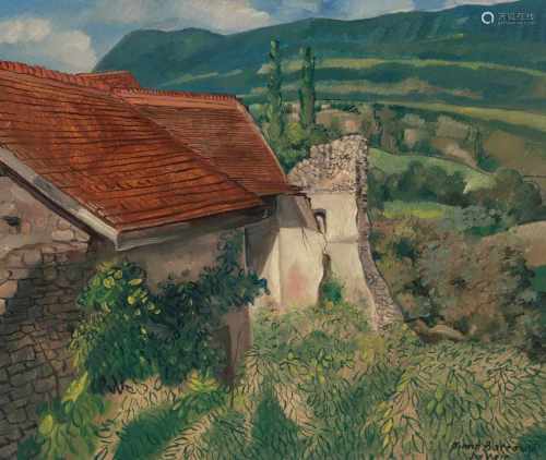 Barraud, Aimé(La-Chaux-de-Fonds 1902–1954 Neuchâtel)Vieille maison en Savoie. Öl auf Leinwand. Unten