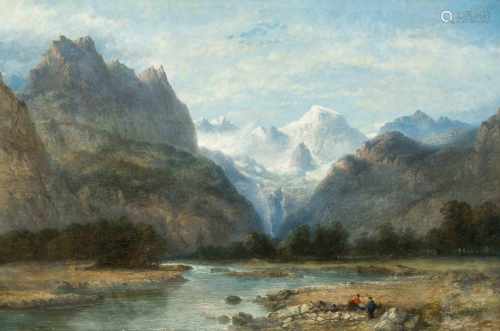 Unterberger, Franz Richard(Innsbruck 1838–1902 Neuilly-sur-Seine)Lauterbrunnental mit Sicht auf