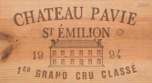Chateau Pavie1994. 1er Grand Cru. St. Emilion. Orig. Holzkiste. 12 Flaschen.