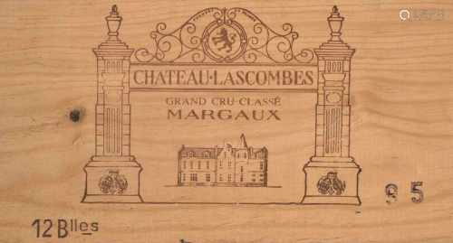 Chateau Lascombes1995. 2eme Grand Cru. Margaux. Orig. Holzkiste. 12 Flaschen.