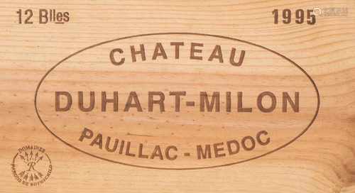 Chateau Duhart Milon Rothschild1995. 4eme Grand Cru. Pauillac-Medoc. Orig. Holzkiste. 12 Flaschen.