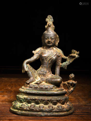 A BRONZE AVALOKITESVARA, 19TH CENTURY