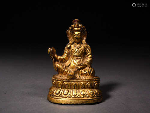 A GILT-BRONZE VAISHRAVANAS, 19TH CENTURY