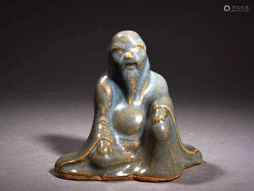 A JUN TYPE LONGIVITY GOD, 15TH/16TH CENTURY