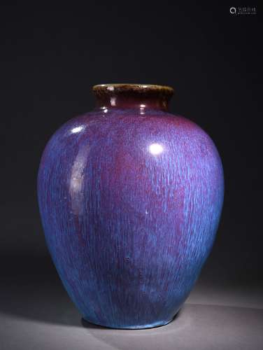 A FLAMBÉ-GLAZED JAR