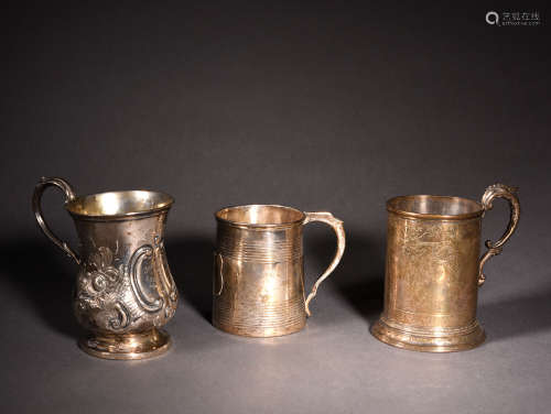 A GROUP OF SILVERWARES, 19TH CENTURY